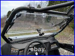 SuperATV Scratch Resistant Flip Windshield for Arctic Cat Wildcat Trail Sport