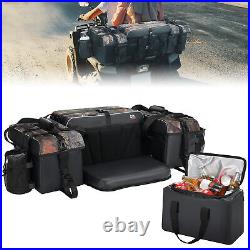 Upgraded ATV Rear Seat Bag Cargo Storage Bag withCushion Cooler Padded Bottom Bags