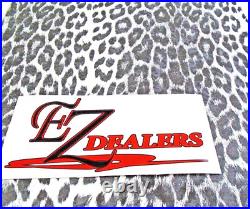 Vintage Arctic Cat Seat Vinyl White Leopard Panther Puma King Kat Kitty Cat