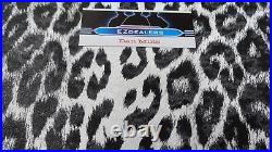 Vintage Arctic Cat Seat Vinyl White Leopard Panther, Puma, King Kat, Kitty Cat