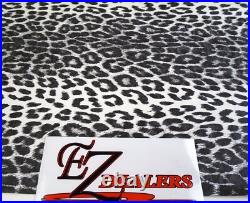 Vintage Arctic Cat Seat Vinyl White Leopard Panther Puma King Kat Kitty Cat