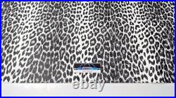 Vintage Arctic Cat Seat Vinyl White Leopard Panther Puma King Kat Kitty Cat