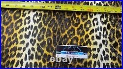 Vintage Arctic Cat Seat Vinyl Yellow Leopard Panther, Puma, King Kat, 25 x 48